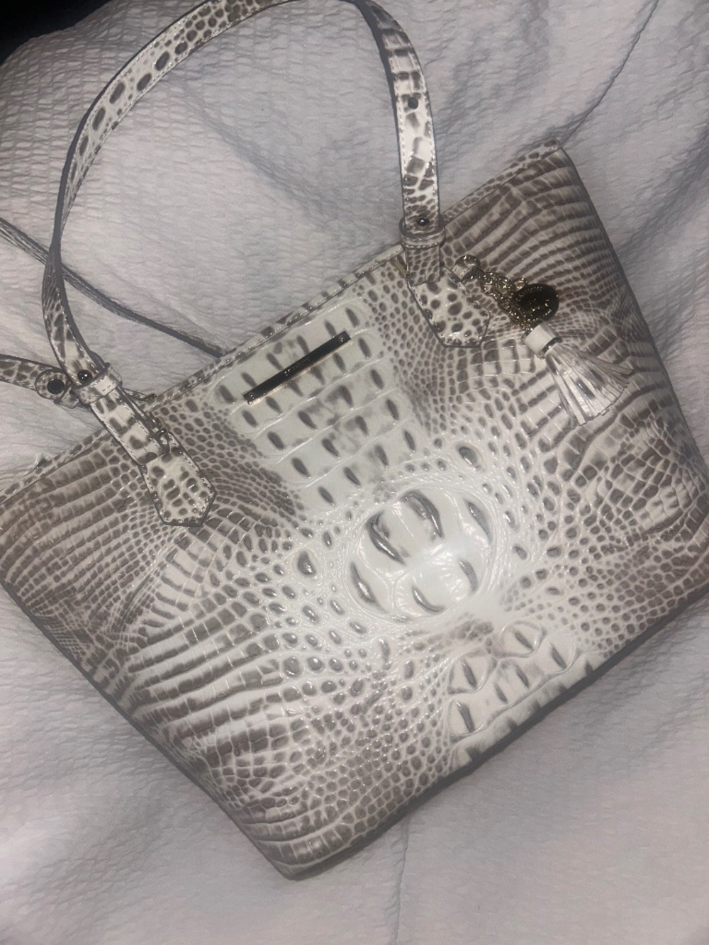 Brahmin crocodile purse brand new